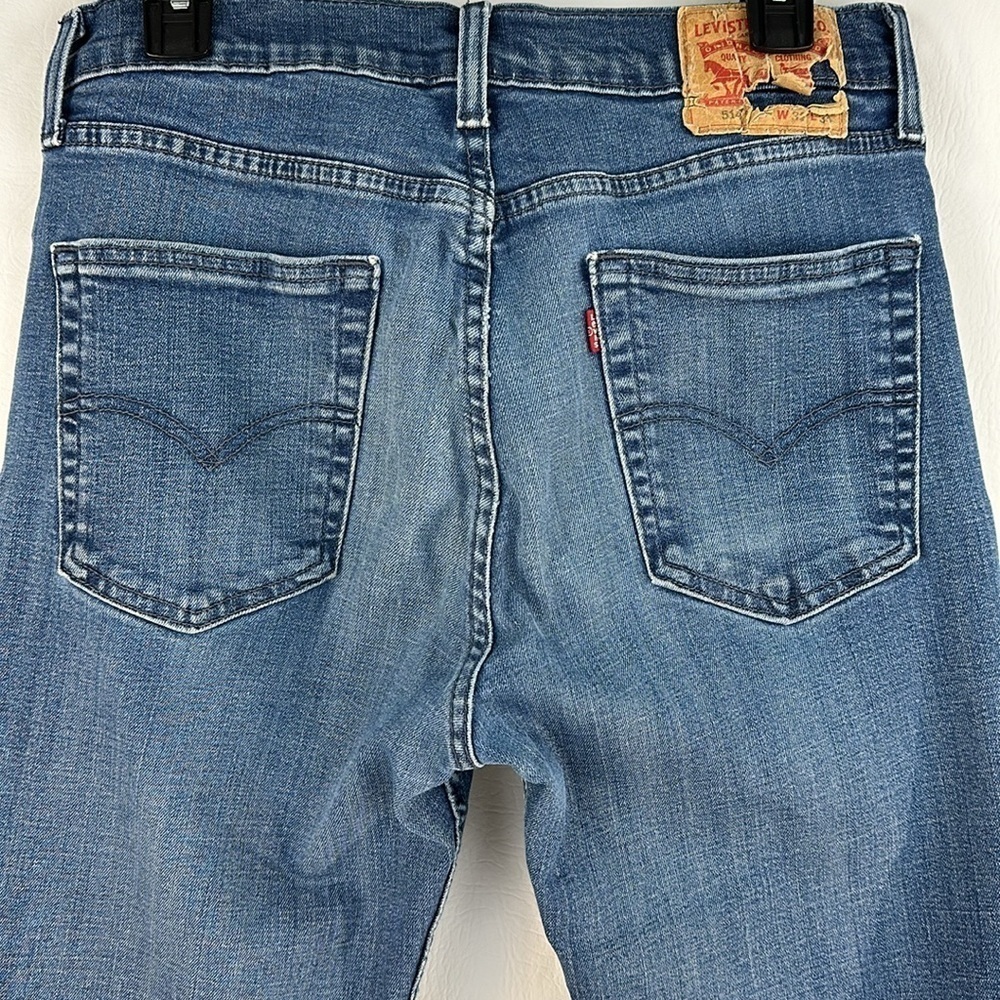 Levi’s 514 Waterless Straight Leg Medium Wash Jean, 32x34 - Picture 6 of 8
